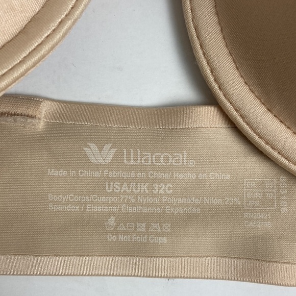Wacoal NWT Soft Seductive Front Close Convertible Contour Bra 853108 32C Neutral - Picture 8 of 12